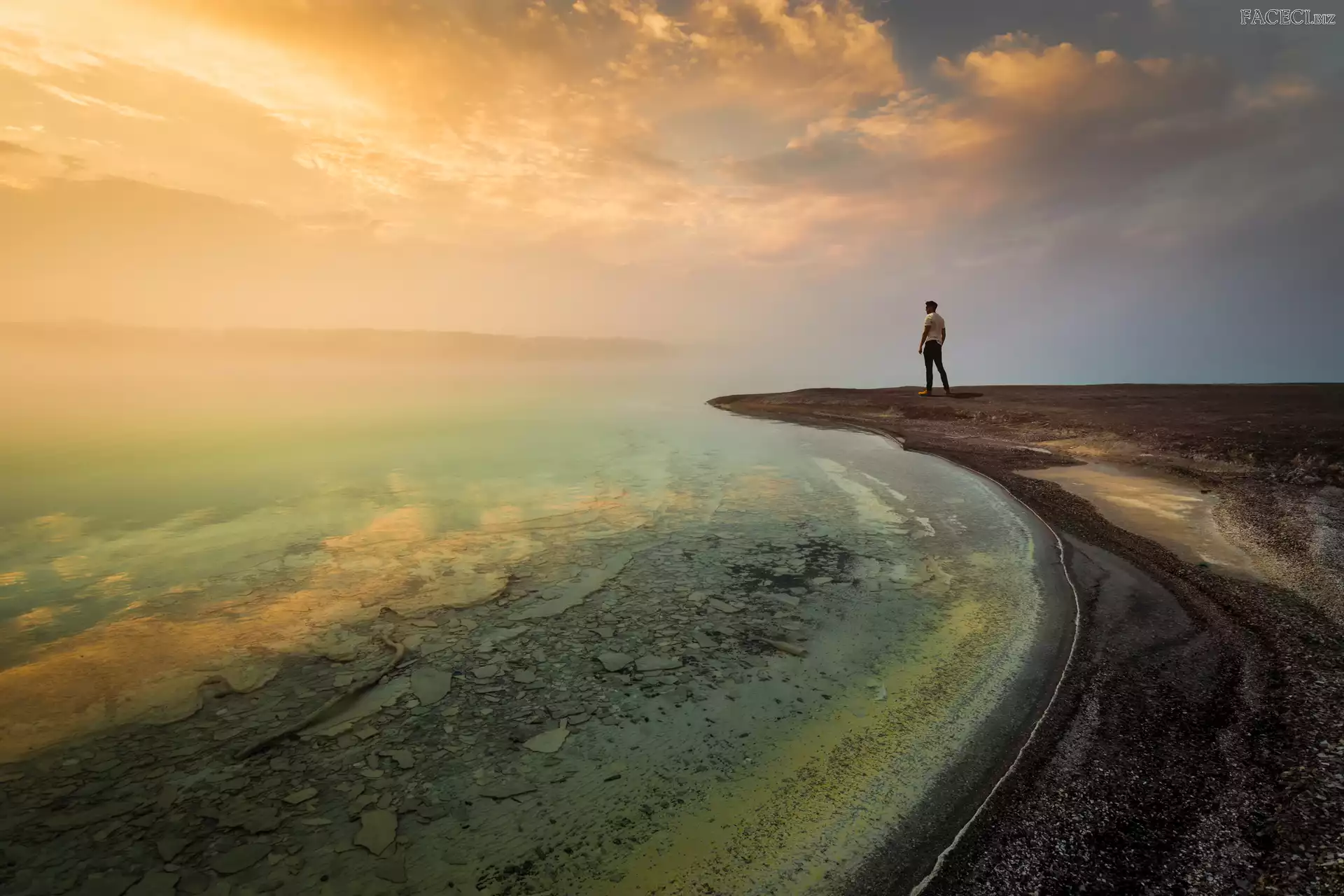 Człowiek, Plaża, Morze, Mężczyzna