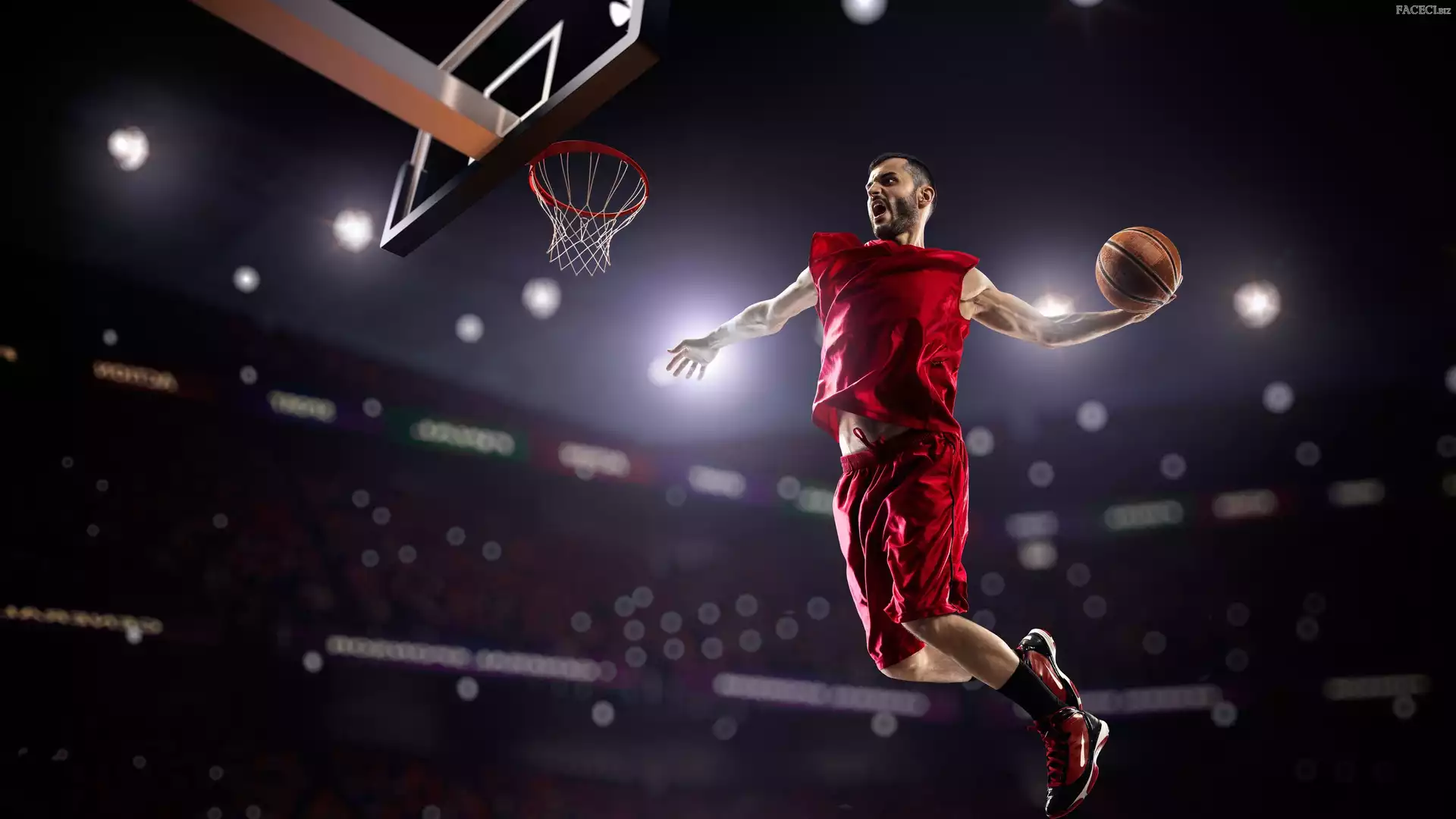 Koszykarz, Sport, Kosz, Piłka, Mężczyzna, Koszykówka